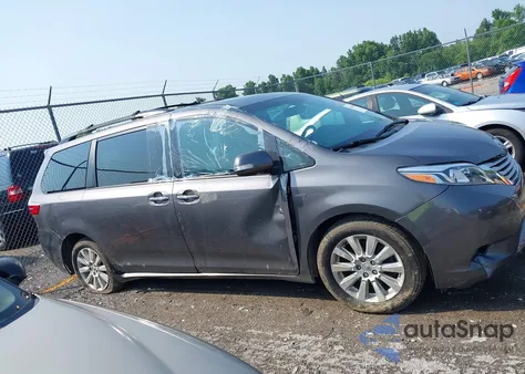 2017 Toyota Sienna Limited Premium 7 Passenger из США, поврежденный, VIN 5TDDZ3DC9HS183372